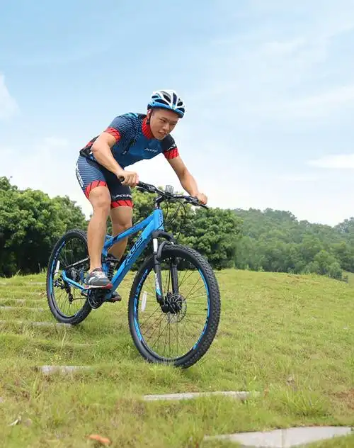 喜德盛软尾山地车qs500禧玛诺24速四连杆越野自行车