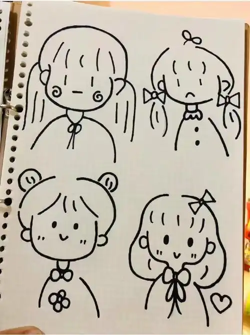 女生手帐简笔画