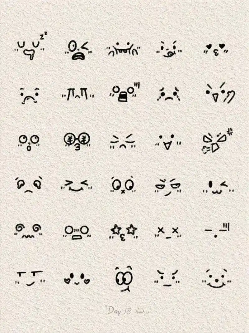 99上课传纸条小表情|手绘简笔画18/100 和同学传纸条不知道用什么小