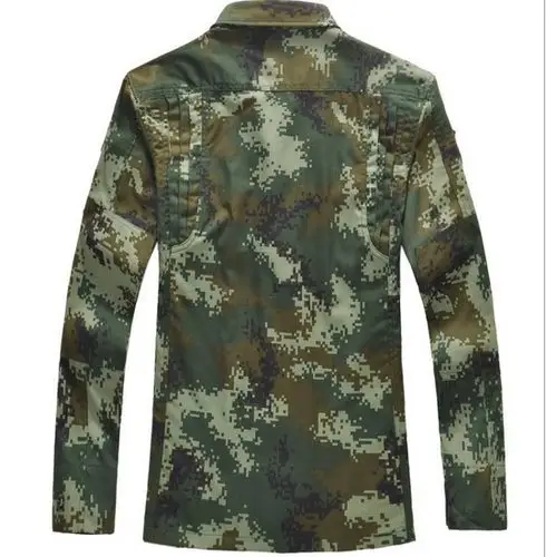 厂家直销07wj消防数码迷彩服套装 斜纹长袖训练迷彩服夏季训练服