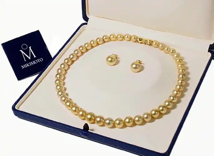 mikimoto珍珠项链911耳环12mm