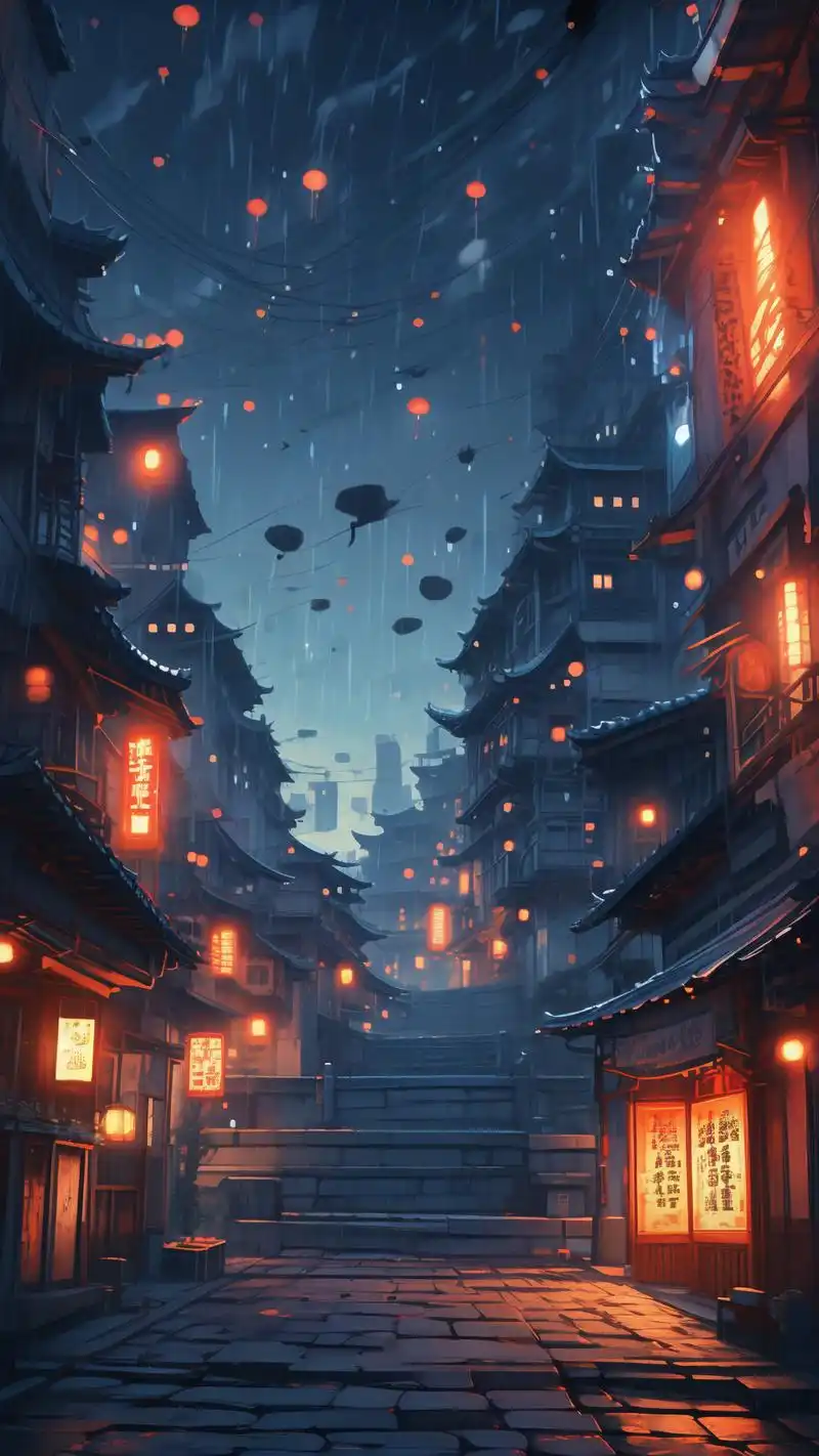 91高级质感城市夜景朋友圈背景图97