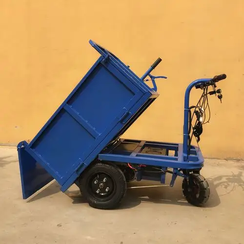 电动手推车搬运车工地小推车农用斗车灰斗拉砖进三轮车平板车电梯