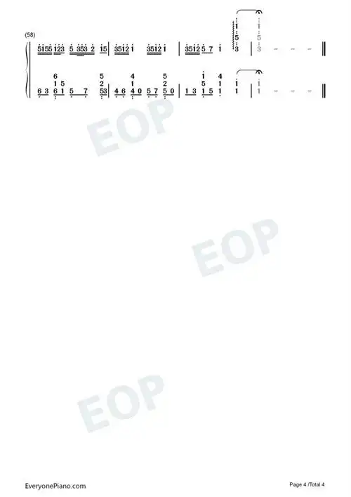 星茶会钢琴数字简谱