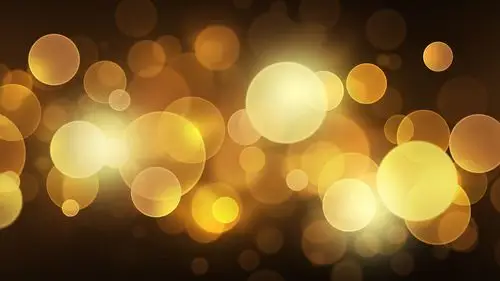 金色的光圈明亮眩光5k