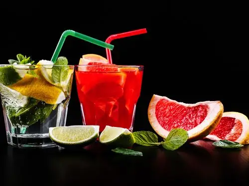 壁纸 两杯饮料,柠檬水,柑橘和柠檬 3840x2160 uhd 4k 高清壁纸, 图片,