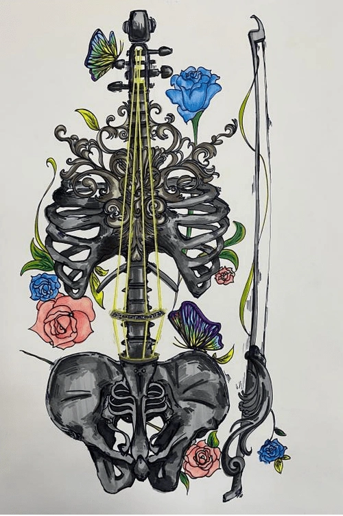 2022年度"人体解剖绘图大赛"圆满落幕_作品_生命_班级