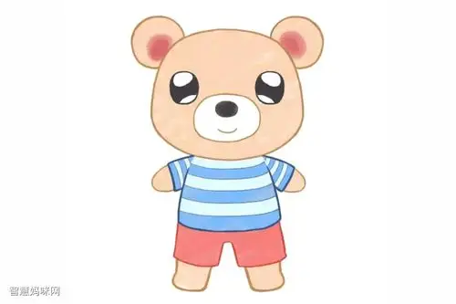 小熊弟弟简笔画画法