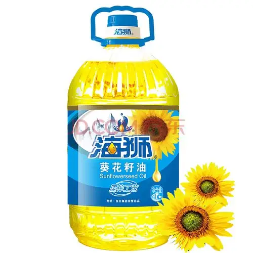 海狮 食用油 葵花籽油4l 压榨一级 中华老字号