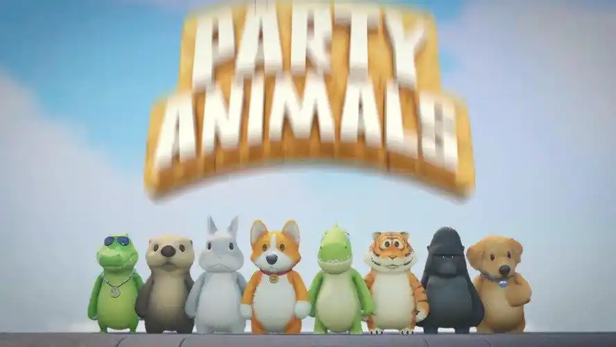 由recreate games制作的多人欢乐休闲游戏《动物派对(party animals)