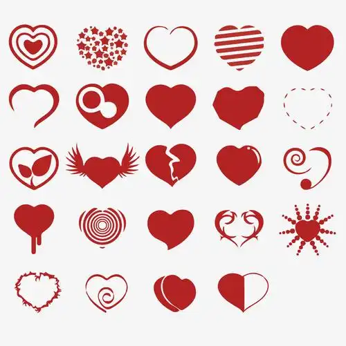 心形标志元素图标