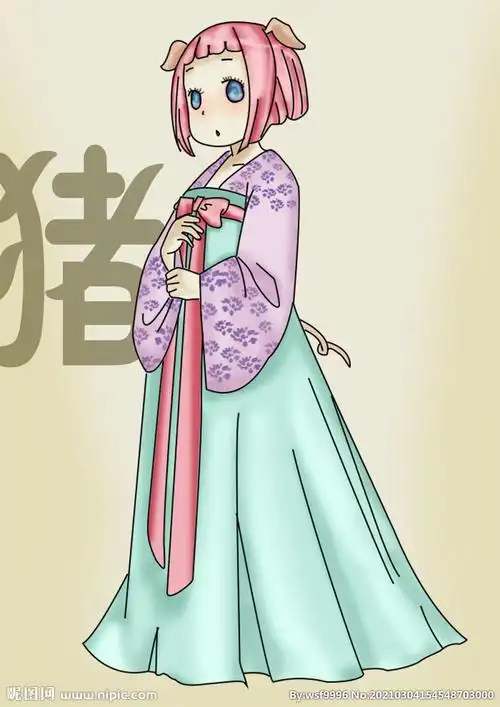 十二生肖 猪设计图__动漫人物_动漫动画_设计图库_昵图网nipic.com