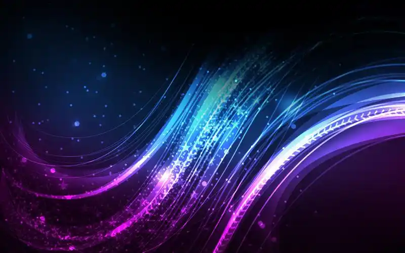 蓝色炫彩抽象,高清图片,电脑桌面-壁纸族