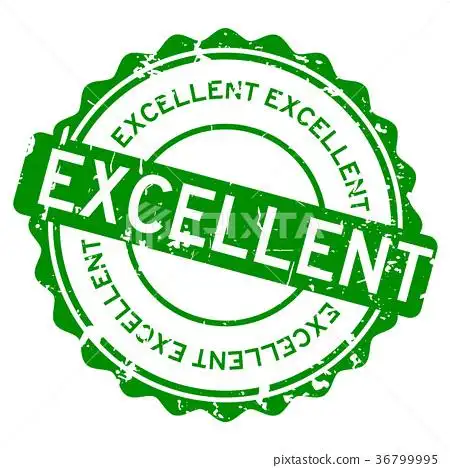 插图素材: grunge green excellent round rubber seal stamp 查看