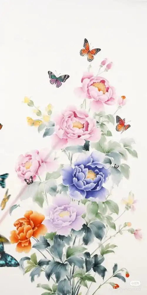 繁花盛开,满屏富贵丽色,这一幅花开富贵的壁纸,仿佛在诉说着美好的