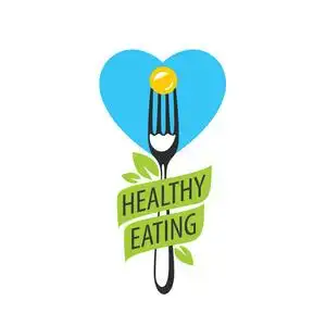矢量标志健康饮食