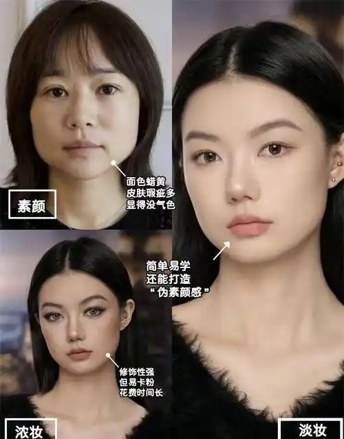 原创女生不管多懒出门尽量化淡妆教你这4个步骤简单易学还精致