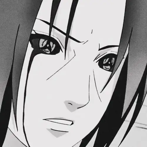 宇智波鼬头像超清黑白