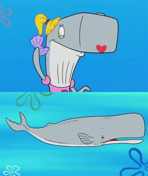 海绵宝宝真身蟹老板和泡芙老师像极了爱情章鱼哥丑死了