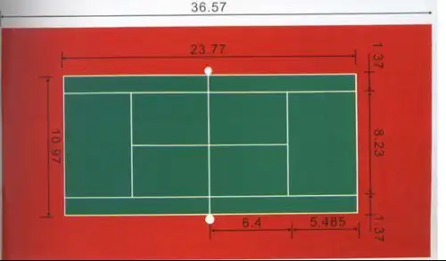 网球发球打到哪算界内