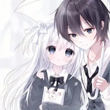 甜甜的高清动漫双人情侣头像图片84张