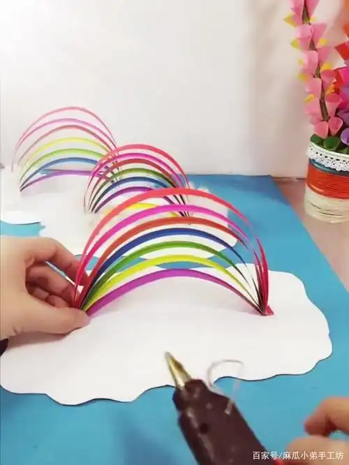 亲子手工——云端彩虹