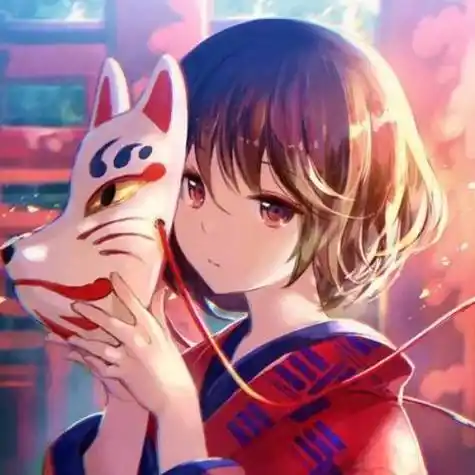 动漫女生侧脸qq头像