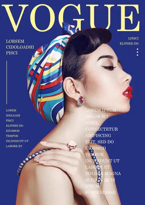 时尚杂志封面[图片]-来自a日常小迷糊的动态 - 虎课网