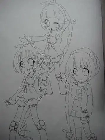 史莱克七怪简笔画