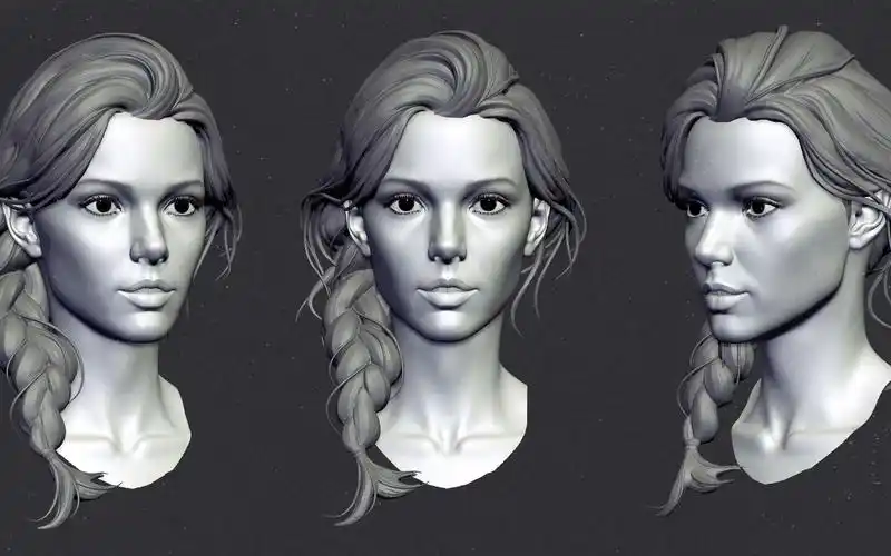 【女孩头3d建模】想学人物建模的同学看过来!