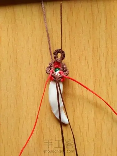 木唐手工狗牙吊坠教程