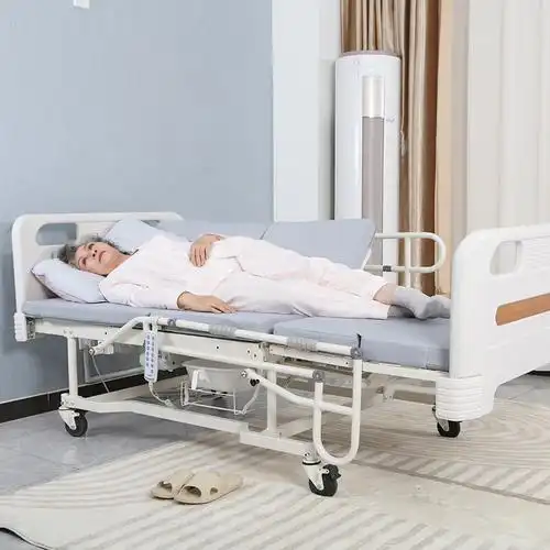 病人多功能翻身医用医疗病床-md-e202[手电两用][乳胶床垫][电动便孔]
