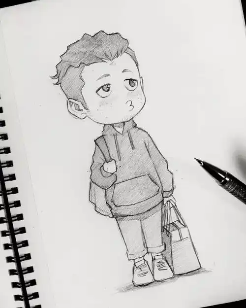 人物_素描_插画