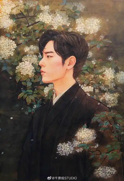 工笔画下的肖战你真的喜欢吗