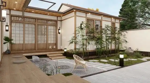 北京通州丨242㎡一层日式风别墅,新时代的度假居所