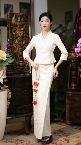 隋金金傣族服装女云南西双版纳旅游日常生活套装工作服网红主播