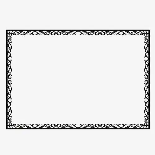 黑白经典边框素材