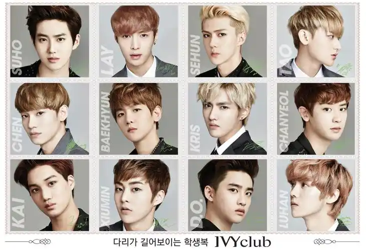 exo每个成员的图片,附带名字,我分不清人