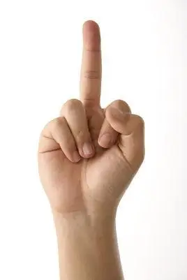 竖中指(其他文化相关)竖中指是一种表示情绪的动作,意义多为鄙视.