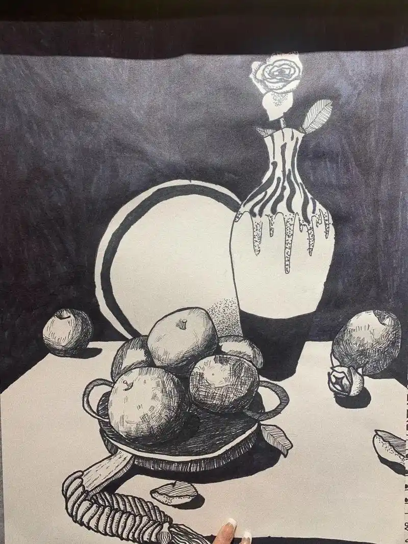 原创 #静物写生 #儿童创意绘画 画画和年龄无关#爱画画的 - 抖音