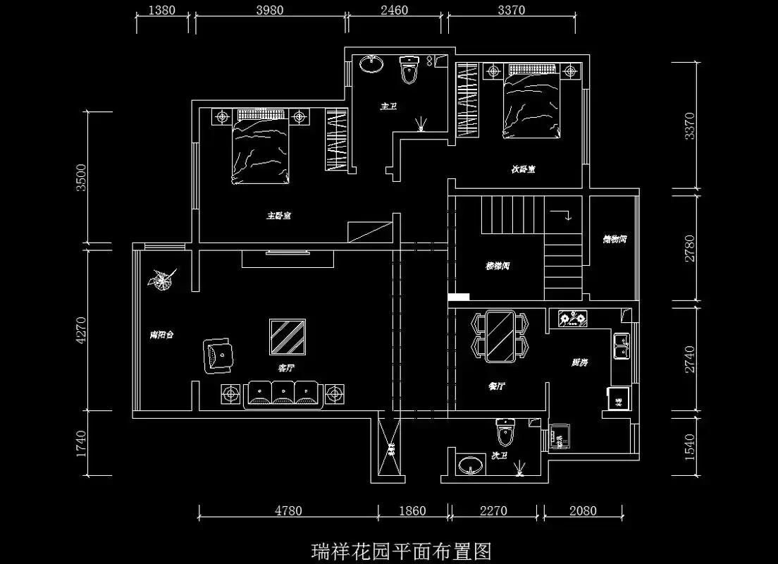 宝坻设计师_宝坻装修效果图_宝坻家装效果图_宝坻现代简约风格平面