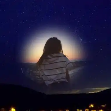 星空下的女孩背影头像 女生头像图片大全 -【爱个性】