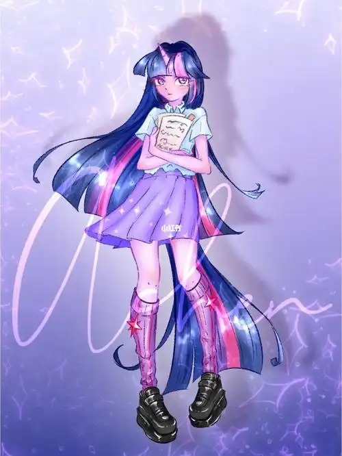 mlp小马宝莉  #mlp  #mlp  #暮光闪闪  #暮暮  #紫悦  #紫悦拟人