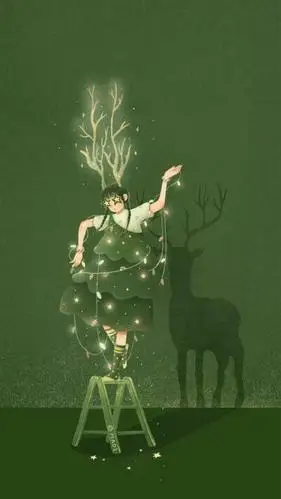 绿色背景图树木