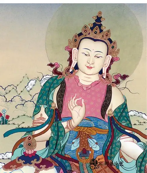 唐卡涂色普贤菩萨画稿diy手绘自己装饰画佛像diy