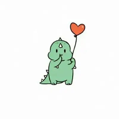 白底头像小可爱小图案萌萌哒白底卡通简洁头像