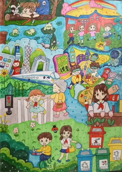 十而励——我心目中的儿童友好城市"主题绘画比赛作品展示(低年级组)