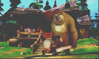 熊出没灵异事件95集熊大诡异变身头变细长手变短似外星人2