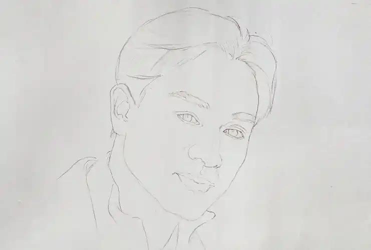 彩铅手绘哥哥张国荣