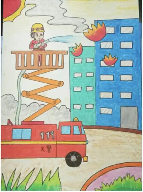 灭火英雄 二年级美术 第十一周